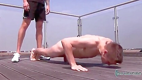She's going barefoot and cock