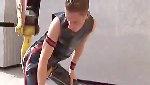 Sexy young chick gets fucked by a huge cock